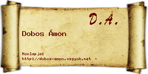 Dobos Ámon névjegykártya